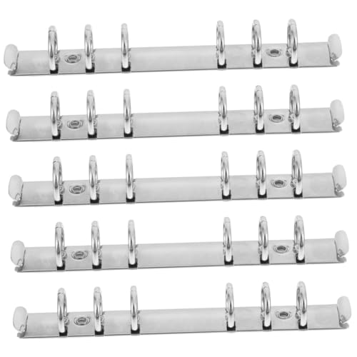 GALPADA 5 Stück Ring Binder Mechanismus Leicht und Tragbar für Notizbuch und Planer Stabil und Erweiterbar für Schule Büro und Diy Projekte von GALPADA