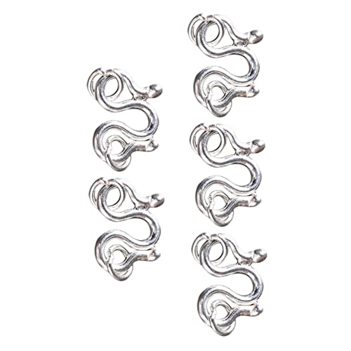 GALPADA 5 Stück S Haken Verschluss Teiliges Silber Schmuckverschluss DIY Armband Zubehör Langlebig Elegant Freundschaftsarmbänder Charm Armband Verschluss für Kreative Schmuckherstellung von GALPADA