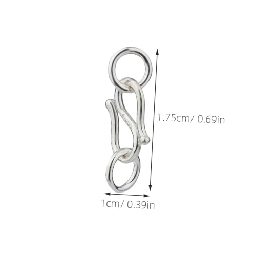 GALPADA 5 Stück S haken Verschluss aus Sterling Silber für Armband und Halskette DIY Schmuck Zubehör mit S Glänzend Einfach zu Verwenden für Schmuckherstellung GALPADA 5 Stück S haken Verschluss aus Sterling Silber für Armband und Halskette DIY Schmuck Zubehör mit S Glänzend Einfach zu Verwenden für Schmuckherstellung von GALPADA