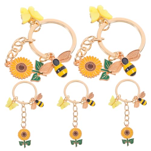 GALPADA 5 Stück Sonnenblumen Schlüsselanhänger Handtaschen Anhänger Für Frauen Schlüsselanhänger Für Bienenliebhaber Bienen Charm Bienen Thema Schlüsselanhänger Rucksack Hängende GALPADA 5 Stück Sonnenblumen Schlüsselanhänger Handtaschen Anhänger Für Frauen Schlüsselanhänger Für Bienenliebhaber Bienen Charm Bienen Thema Schlüsselanhänger Rucksack Hängende von GALPADA