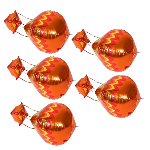 GALPADA 5 Stück Teiliges Aluminiumfolien Ballons in Heißluftballon Form Schnelle und Einfache Befüllung Lebendige Partydekoration für Innen und Außenbereich für Geburtstagsfeiern und GALPADA 5 Stück Teiliges Aluminiumfolien Ballons in Heißluftballon Form Schnelle und Einfache Befüllung Lebendige Partydekoration für Innen und Außenbereich für Geburtstagsfeiern und von GALPADA