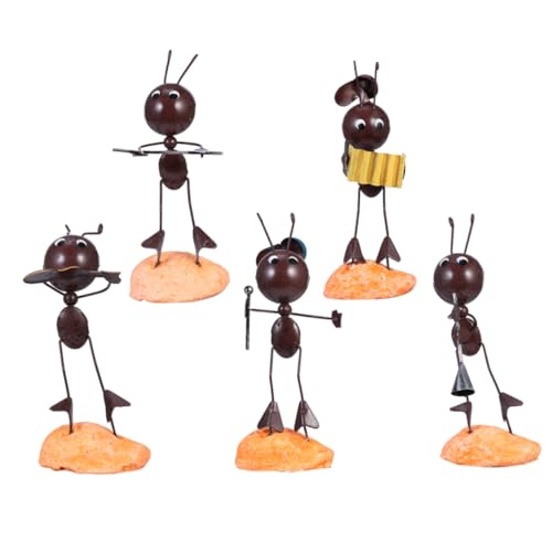 GALPADA 5stücke Teiliges Eisenhandwerk Ameisen-dekor Tischschmuck Schreibtischdekoration Insektenschmuck Metallornament Heimdekoration Bürodekoration GALPADA 5stücke Teiliges Eisenhandwerk Ameisen-dekor Tischschmuck Schreibtischdekoration Insektenschmuck Metallornament Heimdekoration Bürodekoration von GALPADA