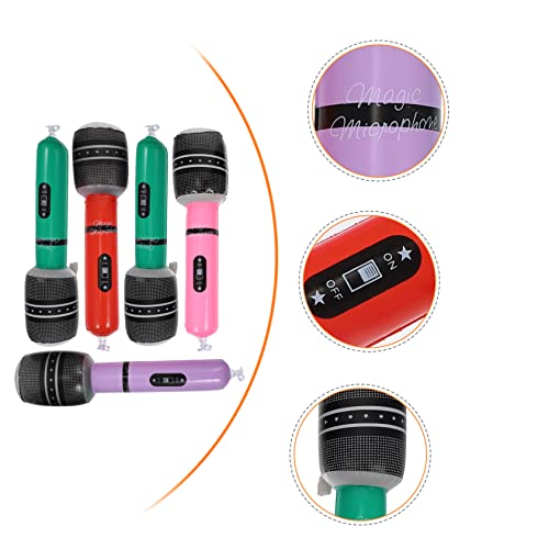 GALPADA 5 Stück Teiliges Aufblasbares Kunststoff Mikrofon Realistische Party Requisiten Leichte Wiederverwendbare Bühnenaccessoires Farblich Sortiert Geschenkidee für Zufällige Farbe GALPADA 5 Stück Teiliges Aufblasbares Kunststoff Mikrofon Realistische Party Requisiten Leichte Wiederverwendbare Bühnenaccessoires Farblich Sortiert Geschenkidee für Zufällige Farbe von GALPADA