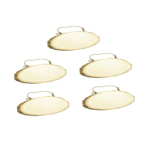 GALPADA 5 Stück Teiliges DIY Holzscheiben mit Natürlicher Rinde Rustikale Hängende Holzanhänger als Türschild Hausnummer oder Dekoration für Zelt und Handwerk GALPADA 5 Stück Teiliges DIY Holzscheiben mit Natürlicher Rinde Rustikale Hängende Holzanhänger als Türschild Hausnummer oder Dekoration für Zelt und Handwerk von GALPADA