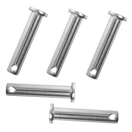 GALPADA 5 Stück Teiliges Edelstahl Clevis Pin Flacher Kopf Vielseitiger Befestigungsstift für Gerüstzubehör Korrosionsbeständig und Verformungsresistent GALPADA 5 Stück Teiliges Edelstahl Clevis Pin Flacher Kopf Vielseitiger Befestigungsstift für Gerüstzubehör Korrosionsbeständig und Verformungsresistent von GALPADA