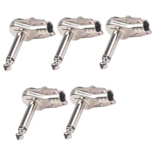 GALPADA 5 Stück Teiliges Effektpedal Stecker Langlebiger Gitarren Pedalverbinder Platzsparender Adapter für Pedalboard Kompatibel mit Elektrische Gitarre Silberfarben GALPADA 5 Stück Teiliges Effektpedal Stecker Langlebiger Gitarren Pedalverbinder Platzsparender Adapter für Pedalboard Kompatibel mit Elektrische Gitarre Silberfarben von GALPADA