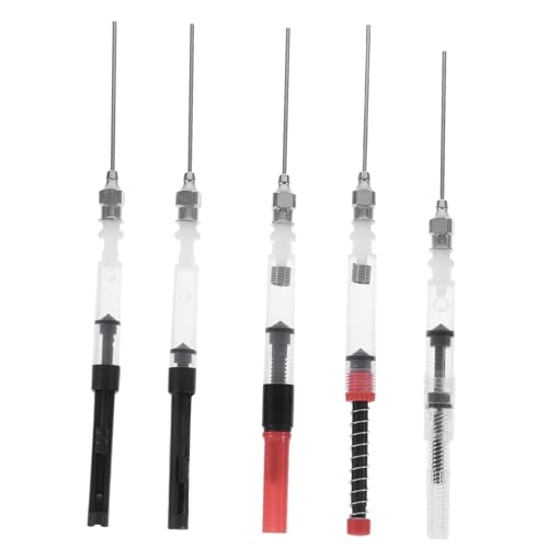 GALPADA 5 Stück Teiliges Füllfederhalter Tintenabsorber mit Nadelkopf Transparenter Schwarzer Pen Ink Converter Praktisches Tintenfüllwerkzeug Kompatibel mit Meisten Füllfederhaltern GALPADA 5 Stück Teiliges Füllfederhalter Tintenabsorber mit Nadelkopf Transparenter Schwarzer Pen Ink Converter Praktisches Tintenfüllwerkzeug Kompatibel mit Meisten Füllfederhaltern von GALPADA
