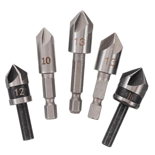 GALPADA 5 Stück Teiliges Kegelsenker Bohrer Set Präzise Senkbohrer für Holz für Schnelles und Effizientes Arbeiten Vielseitig Einsetzbar für Profis und DIY Enthusiasten GALPADA 5 Stück Teiliges Kegelsenker Bohrer Set Präzise Senkbohrer für Holz für Schnelles und Effizientes Arbeiten Vielseitig Einsetzbar für Profis und DIY Enthusiasten von GALPADA