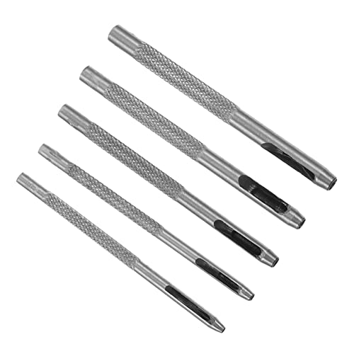 GALPADA 5 Stück Teiliges Lochstanzer Set für Hochwertige Lochschneider für Handwerk Gürtel und Uhrenarmbänder Einfach zu Bedienen für Verschiedene Materialien Geeignet von GALPADA