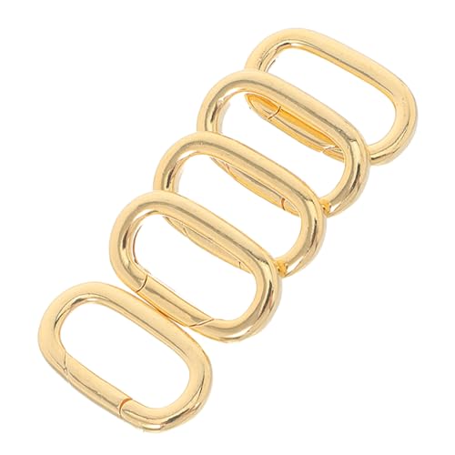 GALPADA 5 Stück Teiliges Ovaler Karabiner Verschlüsse Kupfer Vergoldet Kompakt Sicherer Halt Vielseitig für Halsketten Armbänder Anhänger Langlebig für Diy Schmuckgestaltung GALPADA 5 Stück Teiliges Ovaler Karabiner Verschlüsse Kupfer Vergoldet Kompakt Sicherer Halt Vielseitig für Halsketten Armbänder Anhänger Langlebig für Diy Schmuckgestaltung von GALPADA