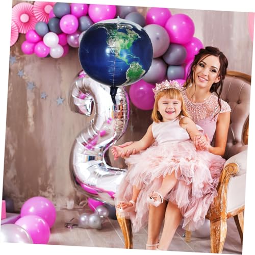 GALPADA 5 Stück Teiliges Planet Luftballon Set Aluminiumfolie Langlebig Realistische Erde Kreative Weltraum Deko für Reise Motto Party Geburtstagsfeier Kinderfreundlich GALPADA 5 Stück Teiliges Planet Luftballon Set Aluminiumfolie Langlebig Realistische Erde Kreative Weltraum Deko für Reise Motto Party Geburtstagsfeier Kinderfreundlich von GALPADA