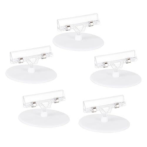 GALPADA 5 Stück Teiliges Set Preisschildhalter Clips für Supermärkte Transparente Etikettenhalter Einfach zu Verwenden Robust und Langlebig für Werbung und Ausstellungen GALPADA 5 Stück Teiliges Set Preisschildhalter Clips für Supermärkte Transparente Etikettenhalter Einfach zu Verwenden Robust und Langlebig für Werbung und Ausstellungen von GALPADA