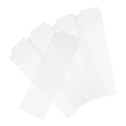 GALPADA 5 Stück Teiliges Transparente Kunststoff Teiler für Ringordner und Notizbücher Leicht Robust mit Ästhetischen Lesezeichen Reitern zur Einfachen Organisation von Dokumenten und GALPADA 5 Stück Teiliges Transparente Kunststoff Teiler für Ringordner und Notizbücher Leicht Robust mit Ästhetischen Lesezeichen Reitern zur Einfachen Organisation von Dokumenten und von GALPADA