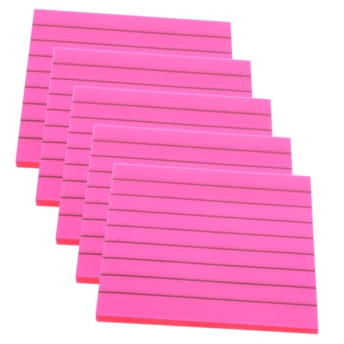 GALPADA 5 Stück Teiliges Transparente Pet Haftnotizen mit Markierungen Abziehbare Wiederverwendbare Klebezettel für Büro Schule und Zuhause Praktische Tragbare Memo Pads mit Starkem von GALPADA