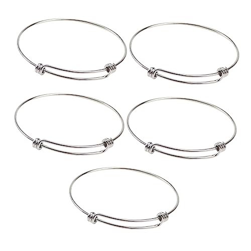 GALPADA 5 Stück Teiliges Verstellbares Bangle Armband für DIY Schmuckherstellung Elastisches Design für Damen und Herren Hochwertiges Zubehör für Kreative Bastelprojekte von GALPADA