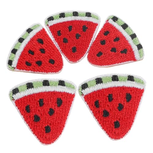 GALPADA 5 Stück Teiliges Wassermelonen Diy Aufnäher Bestickte Bügelpatches für Kleidung Jeans und Rucksäcke zum Abdecken von Löchern für Kreative Designs GALPADA 5 Stück Teiliges Wassermelonen Diy Aufnäher Bestickte Bügelpatches für Kleidung Jeans und Rucksäcke zum Abdecken von Löchern für Kreative Designs von GALPADA