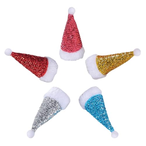 GALPADA 5 Stück Teiliges Weihnachtsmützen Multifunktionale Bestecktasche und Flaschenverschluss Kompakte Tischdekoration für Weihnachtsfeier für Weinflaschen und Besteckaufbewahrung GALPADA 5 Stück Teiliges Weihnachtsmützen Multifunktionale Bestecktasche und Flaschenverschluss Kompakte Tischdekoration für Weihnachtsfeier für Weinflaschen und Besteckaufbewahrung von GALPADA