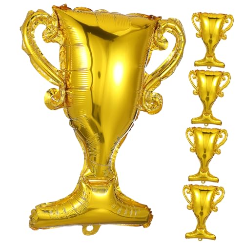 GALPADA 5 Stück Trophäenballons Für Abschlussfeiern Abschlussdekorationen Weiße Luftballons Glückwunschballons Große Trophäennummern Abschlusstrophäen Klasse Goldene Aluminiumfolie GALPADA 5 Stück Trophäenballons Für Abschlussfeiern Abschlussdekorationen Weiße Luftballons Glückwunschballons Große Trophäennummern Abschlusstrophäen Klasse Goldene Aluminiumfolie von GALPADA