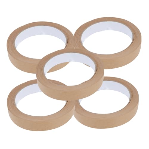 GALPADA 5 Stück Umweltfreundliches Kraftpapier Klebeband Reißbares Selbstklebendes Verpackungsband mit Beschreibbarer Oberfläche Stark Haftend Wasserfest für Pakete und DIY Verpackungen GALPADA 5 Stück Umweltfreundliches Kraftpapier Klebeband Reißbares Selbstklebendes Verpackungsband mit Beschreibbarer Oberfläche Stark Haftend Wasserfest für Pakete und DIY Verpackungen von GALPADA