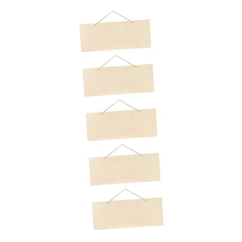 GALPADA 5 Stück Unbehandeltes Holzschild zum Bemalen Hängende Holzplakette für DIY Handwerk für Hochzeiten Bars Cafés und Geschäfte GALPADA 5 Stück Unbehandeltes Holzschild zum Bemalen Hängende Holzplakette für DIY Handwerk für Hochzeiten Bars Cafés und Geschäfte von GALPADA