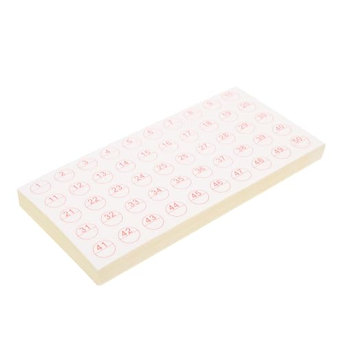 GALPADA 50 Blatt Selbstklebende Etiketten DIY Beschriftungsaufkleber für Aufbewahrungsboxen Nummernaufkleber Rückstandslos Ablösbar Sortieren von Gegenständen von GALPADA