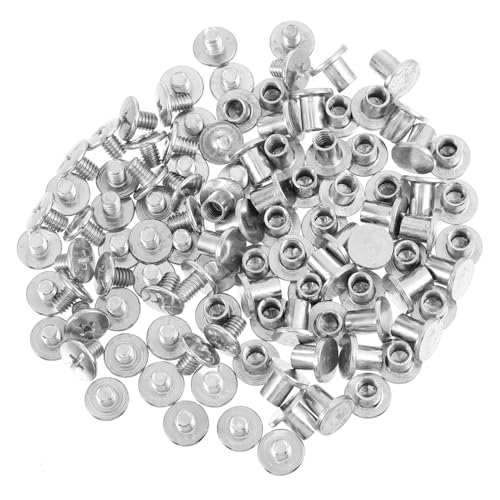 GALPADA 50 Sätze Teiliges Buchschrauben Sortiment Runde Nagel Rivets für Leder DIY Robuste Rostbeständige Verbindungsschrauben Geeignet für Gürtel Taschen Fotoalben und Bastelarbeiten GALPADA 50 Sätze Teiliges Buchschrauben Sortiment Runde Nagel Rivets für Leder DIY Robuste Rostbeständige Verbindungsschrauben Geeignet für Gürtel Taschen Fotoalben und Bastelarbeiten von GALPADA