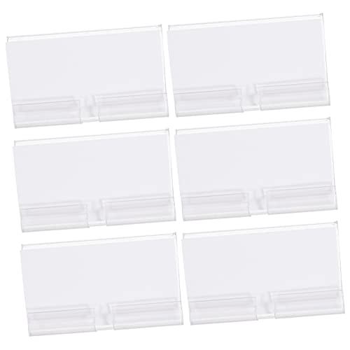 GALPADA 50 Sätze Transparente Etikettenhalter für Drahtregale Robuste Preisschildhalter mit Doppeldraht Haken Weißen Papieretiketten für Regal und Aufbewahrungsbeschriftung GALPADA 50 Sätze Transparente Etikettenhalter für Drahtregale Robuste Preisschildhalter mit Doppeldraht Haken Weißen Papieretiketten für Regal und Aufbewahrungsbeschriftung von GALPADA