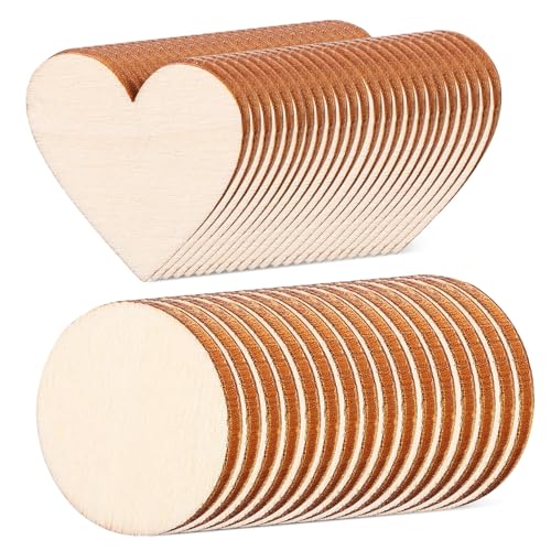 GALPADA 50 Stck Teiliges Holzscheiben und Holzherzen Naturbelassen für DIY Basteln Malen Gravieren Kindergarten Bastelzubehör Holzausschnitte Dekoration GALPADA 50 Stck Teiliges Holzscheiben und Holzherzen Naturbelassen für DIY Basteln Malen Gravieren Kindergarten Bastelzubehör Holzausschnitte Dekoration von GALPADA