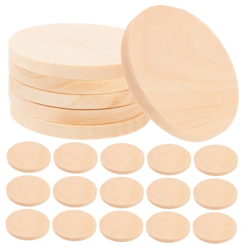 GALPADA 50 Stück Blanko Holzscheiben Dicke Unfertige Holzscheiben für DIY Basteln Handgemachte Holzdekoration Beidseitig Bemalbar Naturholz für Kreative Projekte GALPADA 50 Stück Blanko Holzscheiben Dicke Unfertige Holzscheiben für DIY Basteln Handgemachte Holzdekoration Beidseitig Bemalbar Naturholz für Kreative Projekte von GALPADA