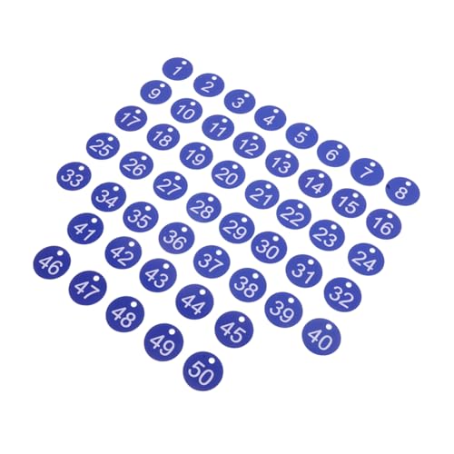 GALPADA 50 Stück Blaues Langlebiges Kunststoff Tag zur Einfachen Identifikation für Schlüsselverwaltung Schließfächer Reisegepäck GALPADA 50 Stück Blaues Langlebiges Kunststoff Tag zur Einfachen Identifikation für Schlüsselverwaltung Schließfächer Reisegepäck von GALPADA