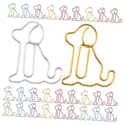 GALPADA 50 Stück Büroklammern Kleine Niedliche Lesezeichenclips Multifunktional für Büro Dokumente Schulunterlagen und Geschenke für Hundeliebhaber GALPADA 50 Stück Büroklammern Kleine Niedliche Lesezeichenclips Multifunktional für Büro Dokumente Schulunterlagen und Geschenke für Hundeliebhaber von GALPADA