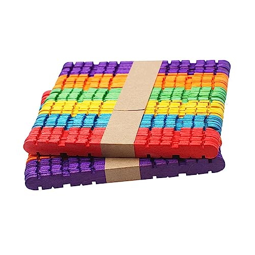 GALPADA 50 Stück Bunte Holz Bastelstäbchen Natürliche Holz Eisstiele für Kreative DIY Projekte für Kindergarten Bastelstunden und Gruppenspiele GALPADA 50 Stück Bunte Holz Bastelstäbchen Natürliche Holz Eisstiele für Kreative DIY Projekte für Kindergarten Bastelstunden und Gruppenspiele von GALPADA