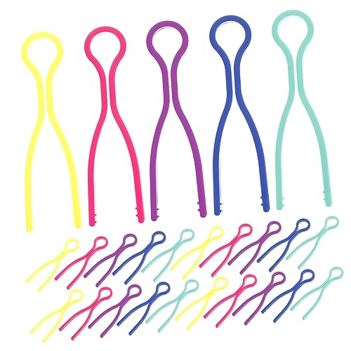 GALPADA 50 Stück Bunte Spulenklemmen Garnrollenhalter für Nähmaschinen für Organisation von Faden und Spulen Flexibles Design für Verschiedene von GALPADA