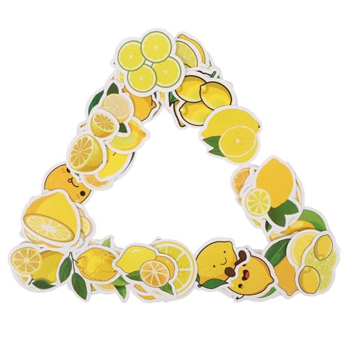 GALPADA 50 Stück Cartoon Zitronen Sticker Wasserdichte Vinyl Aufkleber mit Starkem Kleber Niedliche Obst Dekoration für Laptop Scrapbook Kinderzimmer Kindergarten Leicht Ablösbar ohne GALPADA 50 Stück Cartoon Zitronen Sticker Wasserdichte Vinyl Aufkleber mit Starkem Kleber Niedliche Obst Dekoration für Laptop Scrapbook Kinderzimmer Kindergarten Leicht Ablösbar ohne von GALPADA