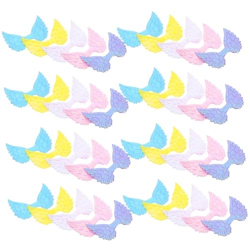 GALPADA 50 Stück DIY Engelsflügel Applikationen Teiliges aus Bunten Patches für Haarschmuck Kostüme und Kleidung zum Basteln und Dekorieren von Accessoires GALPADA 50 Stück DIY Engelsflügel Applikationen Teiliges aus Bunten Patches für Haarschmuck Kostüme und Kleidung zum Basteln und Dekorieren von Accessoires von GALPADA