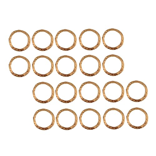 GALPADA 50 Stück Diy Ohrringe Kupferringe Rund Hoops Charms Schmuckherstellung Umweltfreundliche Messing Ringe für Bastelprojekte von GALPADA