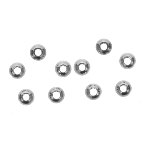 GALPADA 50 Stück Edelstahlperlen Robuste Lose Perlen für DIY Armbänder Handgefertigte Schmuckprojekte Vielseitige Abstandsperlen für Kreative Bastelideen von GALPADA