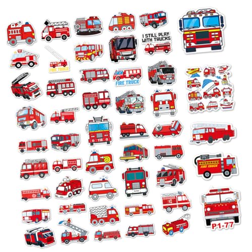 GALPADA 50 Stück Feuerwehr feuerwehrauto Aufkleber PVC Langlebig Selbstklebend Scrapbook Deko Planer Sticker für Laptop Wasserflasche Tagebuch DIY Handwerk GALPADA 50 Stück Feuerwehr feuerwehrauto Aufkleber PVC Langlebig Selbstklebend Scrapbook Deko Planer Sticker für Laptop Wasserflasche Tagebuch DIY Handwerk von GALPADA