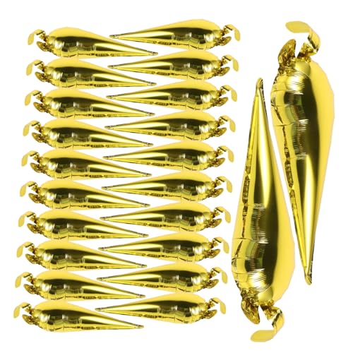GALPADA 50 Stück Gold Party Luftballons Aluminium Folienballons Stern Strahlender Dekoration für Hochzeit Geburtstag Babyparty Festival Festliche Atmosphäre von GALPADA