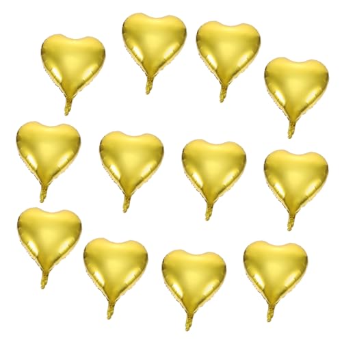 GALPADA 50 Stück Herzförmige Aluminiumfolie Luftballons Gold Valentinstag Party Dekoration Hochzeit Feier Romantische Festival Deko GALPADA 50 Stück Herzförmige Aluminiumfolie Luftballons Gold Valentinstag Party Dekoration Hochzeit Feier Romantische Festival Deko von GALPADA