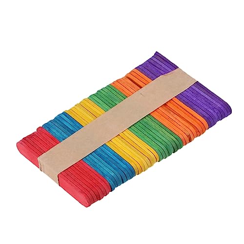 GALPADA 50 Stück Holzbrettmodellmaterial am Stiel klein Creme Eisstangen Bausatz Formen farbig Bastelstäbchen aus Eisstiele zum Basteln Modellbaustöcke PopSlickle Sticks Bambus GALPADA 50 Stück Holzbrettmodellmaterial am Stiel klein Creme Eisstangen Bausatz Formen farbig Bastelstäbchen aus Eisstiele zum Basteln Modellbaustöcke PopSlickle Sticks Bambus von GALPADA