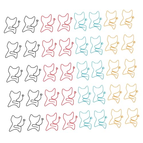 GALPADA 50 Stück Kreative Katzen Büroklammern aus Metall Bunte Memo und Lesezeichen Clips für Büro Schule und Zuhause Praktische Tierform für Katzenliebhaber Vielseitig Zufällige Farbe GALPADA 50 Stück Kreative Katzen Büroklammern aus Metall Bunte Memo und Lesezeichen Clips für Büro Schule und Zuhause Praktische Tierform für Katzenliebhaber Vielseitig Zufällige Farbe von GALPADA