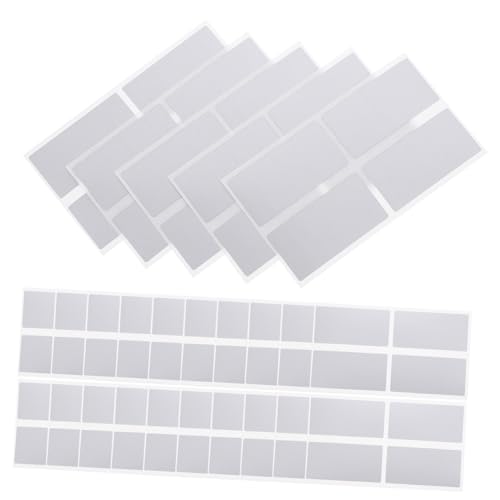 GALPADA 50 Stück Scratch Off Aufkleber Rechteckig Selbstklebend DIY Rubbel Etiketten zum Beschriften für Geburtstags und Hochzeitsfeiern Spiele Überraschungen Silber von GALPADA