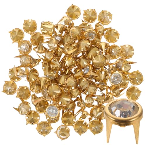 GALPADA 50 Stück Strass Nieten Kristall Spikes zum Befestigen für DIY Kleidung Taschen Modische Schmuckverzierung Glänzende Rivet Studs Zubehör GALPADA 50 Stück Strass Nieten Kristall Spikes zum Befestigen für DIY Kleidung Taschen Modische Schmuckverzierung Glänzende Rivet Studs Zubehör von GALPADA