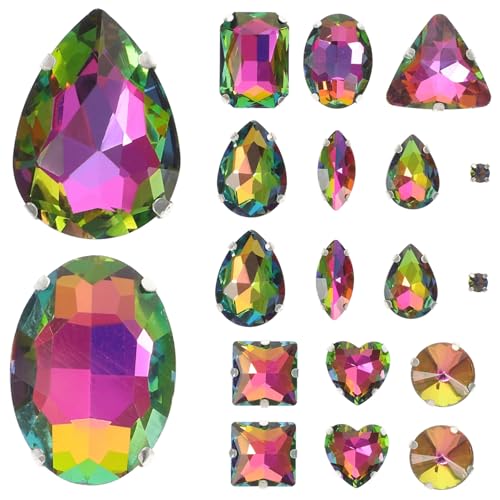 GALPADA 50 Stück Teiliges Bunte Glas Krallen Strasssteine Kleine DIY Bekleidungs und Schmuckdekorationssteine Langlebige Handgenähte Glassteine für Kleidungsstücke und Accessoires GALPADA 50 Stück Teiliges Bunte Glas Krallen Strasssteine Kleine DIY Bekleidungs und Schmuckdekorationssteine Langlebige Handgenähte Glassteine für Kleidungsstücke und Accessoires von GALPADA