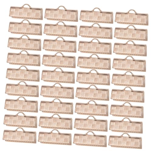 GALPADA 50 Stück Teiliges DIY Schmuckzubehör Bandenden Klemmen Langlebige Schmuckbandklemmen für Halsketten Armbänder Praktische Bastelclips von GALPADA