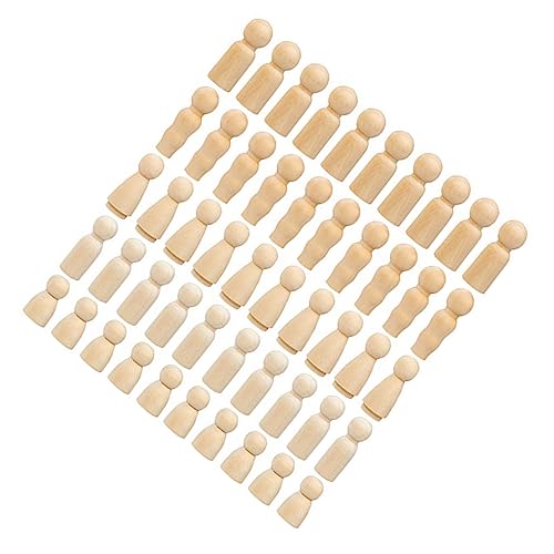 GALPADA 50 Stück Teiliges Holz DIY Puppen zum Bemalen Fünfköpfige Puppenfamilie Glattem Leichtem Holz Kreative Basteldekoration für Zuhause und Studio Fördert Kreativität und GALPADA 50 Stück Teiliges Holz DIY Puppen zum Bemalen Fünfköpfige Puppenfamilie Glattem Leichtem Holz Kreative Basteldekoration für Zuhause und Studio Fördert Kreativität und von GALPADA
