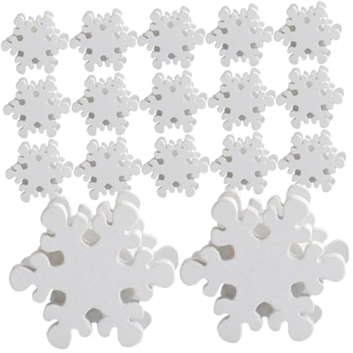 GALPADA 50 Stück Teiliges Schneeflocken Holzperlen für DIY Schmuckherstellung Natürliche Holzspacer Perlen für Weihnachtsdeko und Bastelprojekte zum Gestalten von Anhängern und Girlanden GALPADA 50 Stück Teiliges Schneeflocken Holzperlen für DIY Schmuckherstellung Natürliche Holzspacer Perlen für Weihnachtsdeko und Bastelprojekte zum Gestalten von Anhängern und Girlanden von GALPADA