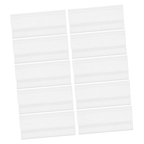 GALPADA 50 Stück Transparente Etikettenhalter Kunststoff Flexibel Wiederverwendbar Preisschilderhalter Regalclips Vielseitig für Supermarktregale und Preisetikettenanzeigen GALPADA 50 Stück Transparente Etikettenhalter Kunststoff Flexibel Wiederverwendbar Preisschilderhalter Regalclips Vielseitig für Supermarktregale und Preisetikettenanzeigen von GALPADA
