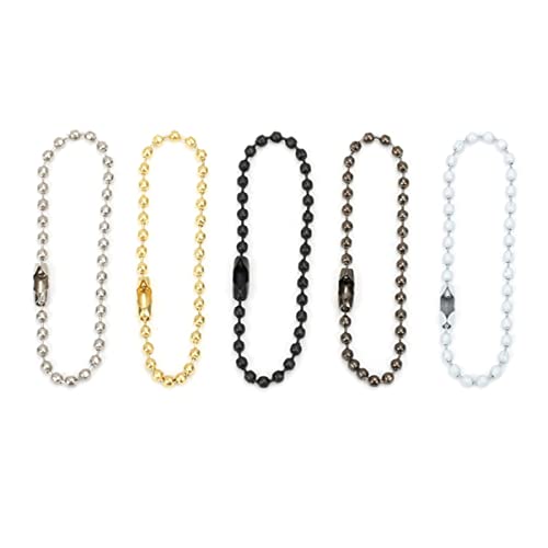 GALPADA 50 Stück Verstellbare Metallperlenkette Goldene Kugelkette Schlüsselanhänger Verbinder für DIY Hundemarken und Bastelprojekte GALPADA 50 Stück Verstellbare Metallperlenkette Goldene Kugelkette Schlüsselanhänger Verbinder für DIY Hundemarken und Bastelprojekte von GALPADA